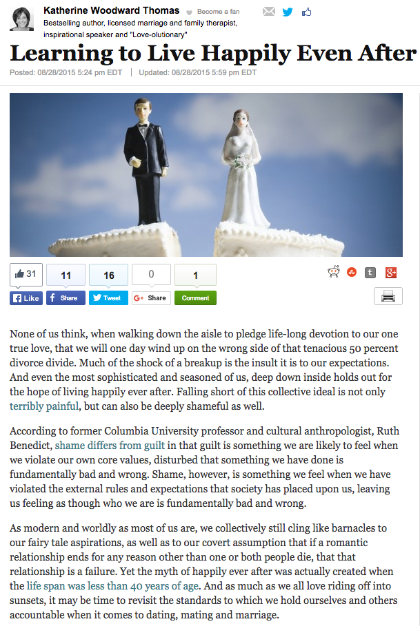 conscious uncoupling on huffington post